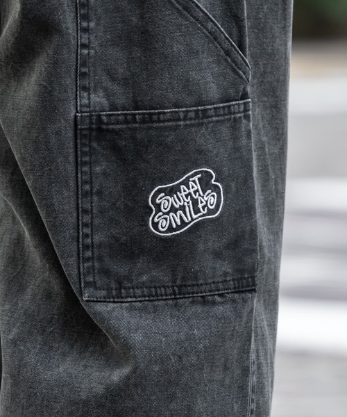 kutir（クティール）の「刺繍入りウォッシュペインターワイドパンツ（その他パンツ・メンズ・ブラック/カーキ/サーモンピンク・SMALL/MEDIUM/LARGE）」の22枚目の写真