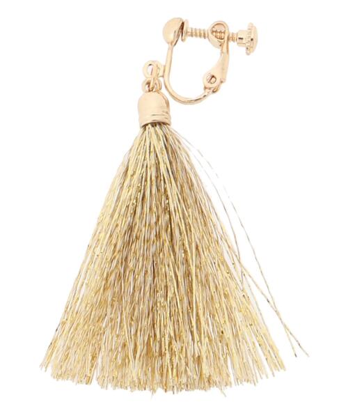 Te chichi（テチチ）の「ラメフリンジイヤリング（ピアス（両耳用）・レディース・シルバー/ゴールド・F）」の7枚目の写真