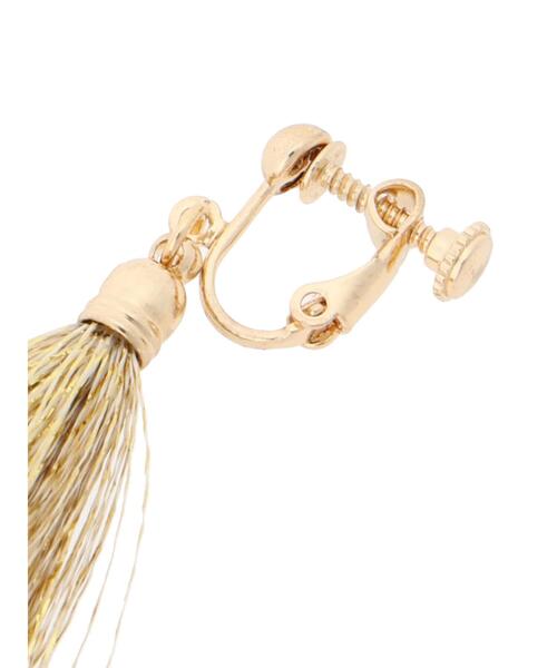 Te chichi（テチチ）の「ラメフリンジイヤリング（ピアス（両耳用）・レディース・シルバー/ゴールド・F）」の8枚目の写真