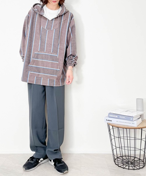 Ritzy(リッツィー)の「TC 裏毛 メキシカンパーカー レディース メンズ(パーカー・メンズ・ベージュ/ブラック・LARGE/MEDIUM/X-LARGE)」の3枚目の写真