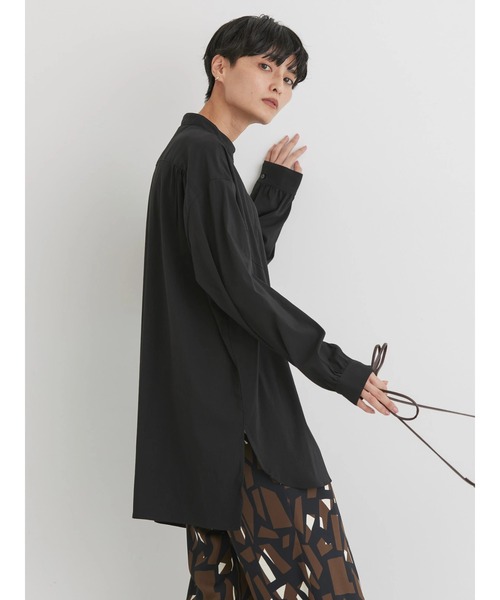 AMERICAN HOLIC(アメリカンホリック)の「ヨーク切り替えチュニック(チュニック・レディース・キャメル/アイボリー/ブラック/ブルー・M/L)」の9枚目の写真