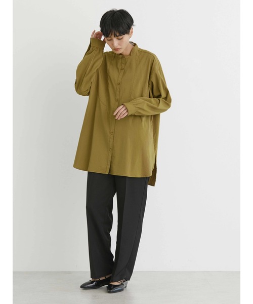 AMERICAN HOLIC(アメリカンホリック)の「ヨーク切り替えチュニック(チュニック・レディース・キャメル/アイボリー/ブラック/ブルー・M/L)」の16枚目の写真