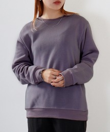 COOLATIQUES 紫 トレーナー Shinzone｜クルーネック スウェット COMMON SWEAT 裏起毛
