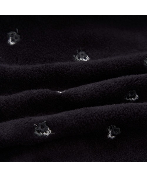 【セール】marie claire GOLF/マリクレール ゴルフ ゴルフウェア ブランド ロゴ ストレッチ 保温 UVカット 花柄 裏シャギー ハーフジップ ハイネック 長袖 シャツ（Tシャツ/カットソー）｜marie claire（マリ・クレール）