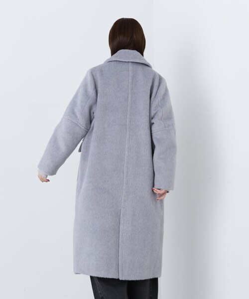N.(N. Natural Beauty Basic)(エヌエヌナチュラルビューティーベーシック)の「◆シャギーロングコート(チェスターコート・レディース・グレー/ベージュ・MEDIUM)」の12枚目の写真