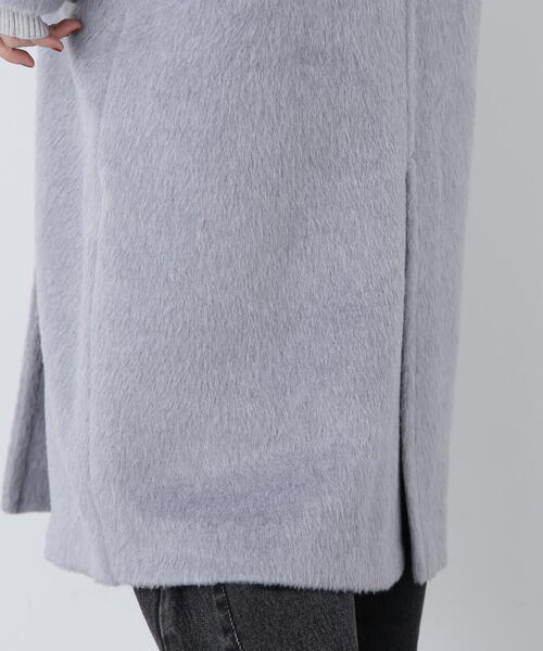 N.(N. Natural Beauty Basic)(エヌエヌナチュラルビューティーベーシック)の「◆シャギーロングコート(チェスターコート・レディース・グレー/ベージュ・MEDIUM)」の15枚目の写真