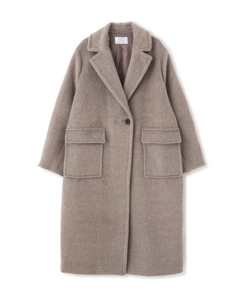 N.(N. Natural Beauty Basic)(エヌエヌナチュラルビューティーベーシック)の「◆シャギーロングコート(チェスターコート・レディース・グレー/ベージュ・MEDIUM)」の17枚目の写真