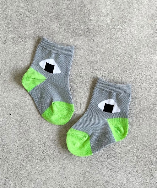 MARKEY'S(マーキーズ)の「クルーソックス/おにぎり(/9~13cm/14~18cm)(ソックス/靴下・キッズ・レッド/グリーン/ブルー/グレー・S/M)」の2枚目の写真