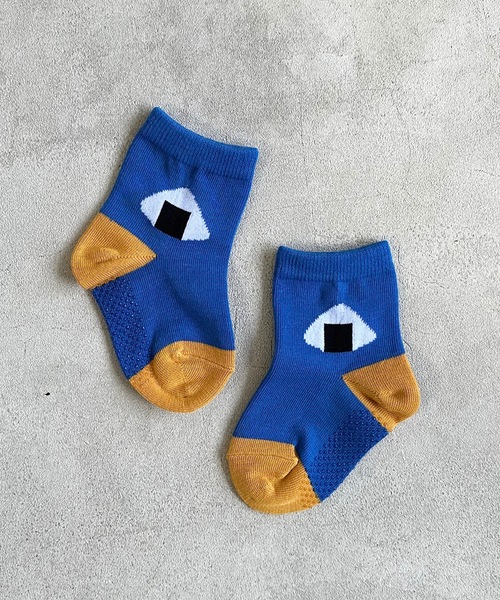 MARKEY'S(マーキーズ)の「クルーソックス/おにぎり(/9~13cm/14~18cm)(ソックス/靴下・キッズ・レッド/グリーン/ブルー/グレー・S/M)」の1枚目の写真