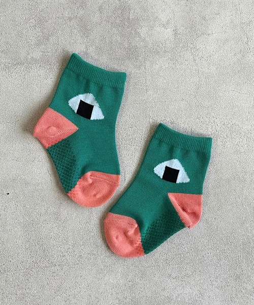 MARKEY'S(マーキーズ)の「クルーソックス/おにぎり(/9~13cm/14~18cm)(ソックス/靴下・キッズ・レッド/グリーン/ブルー/グレー・S/M)」の3枚目の写真