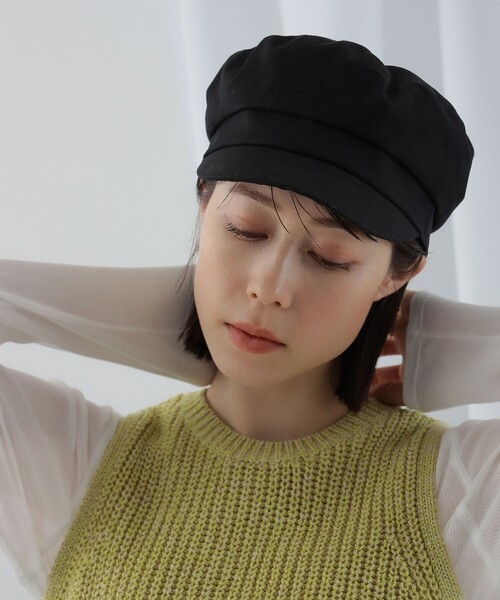 Ray BEAMS（レイビームス）の「Ray BEAMS / コットン フィッシャーマン キャップ（キャスケット・レディース・ブラック/ベージュ・ONE SIZE）」の3枚目の写真