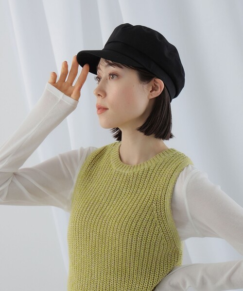 Ray BEAMS（レイビームス）の「Ray BEAMS / コットン フィッシャーマン キャップ（キャスケット・レディース・ブラック/ベージュ・ONE SIZE）」の4枚目の写真