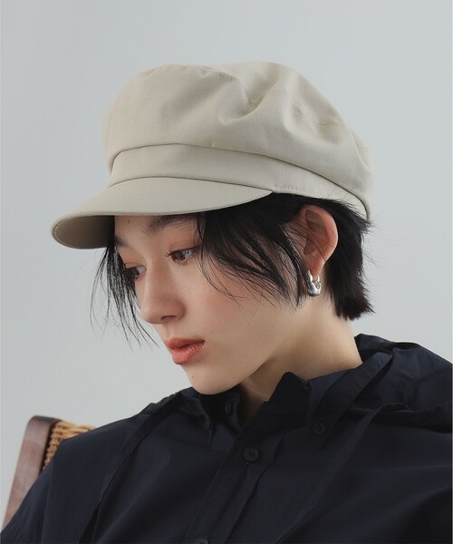 Ray BEAMS（レイビームス）の「Ray BEAMS / コットン フィッシャーマン キャップ（キャスケット・レディース・ブラック/ベージュ・ONE SIZE）」の5枚目の写真