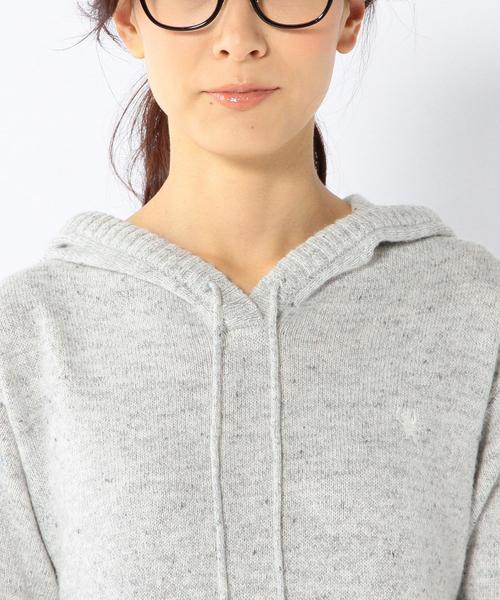 coen(コーエン)の「カラーネップフーデットニットワンピース(ワンピース・レディース・ライトグレー/ネイビー/レッド/ダークグレー/ターコイズブルー・LARGE/MEDIUM)」の10枚目の写真