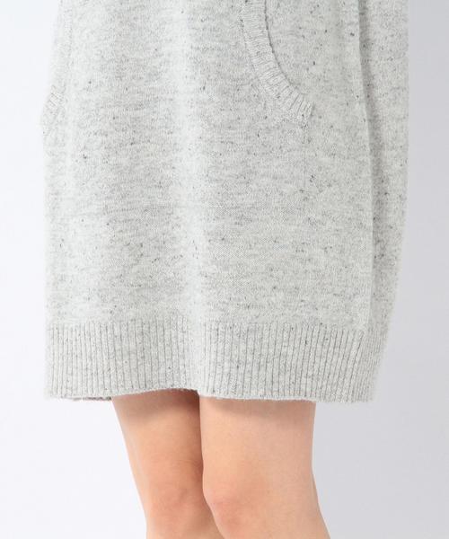 coen(コーエン)の「カラーネップフーデットニットワンピース(ワンピース・レディース・ライトグレー/ネイビー/レッド/ダークグレー/ターコイズブルー・LARGE/MEDIUM)」の16枚目の写真