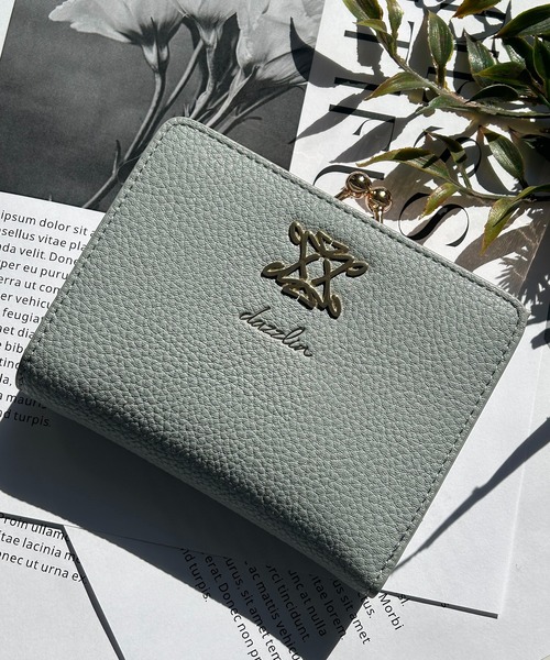 dazzlin(ダズリン)の「dazzlin/ダズリン スクエアロゴ がま口ウォレット(財布・レディース・ブラック/グリーン/ベージュ/ローズ/ボルドー/ブラウン/ベージュ系その他/ブルーグレー/アイボリー・FREE)」の4枚目の写真