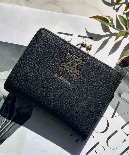 dazzlin(ダズリン)の「dazzlin/ダズリン スクエアロゴ がま口ウォレット(財布・レディース・ブラック/グリーン/ベージュ/ローズ/ボルドー/ブラウン/ベージュ系その他/ブルーグレー/アイボリー・FREE)」の3枚目の写真