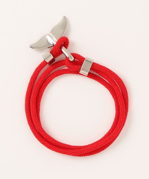 Fun & Daily(ファンアンドデイリー)の「F&D : ドルフィンテールコードブレスレット(ブレスレット・メンズ・ブラック/グリーン/レッド/ワインレッド・FREE)」の3枚目の写真
