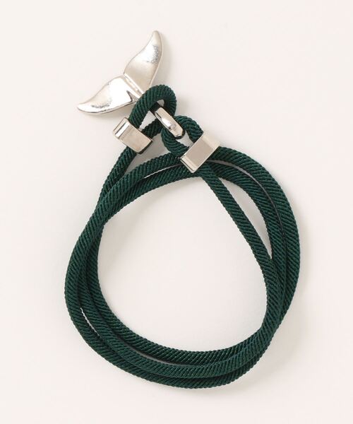 Fun & Daily(ファンアンドデイリー)の「F&D : ドルフィンテールコードブレスレット(ブレスレット・メンズ・ブラック/グリーン/レッド/ワインレッド・FREE)」の7枚目の写真