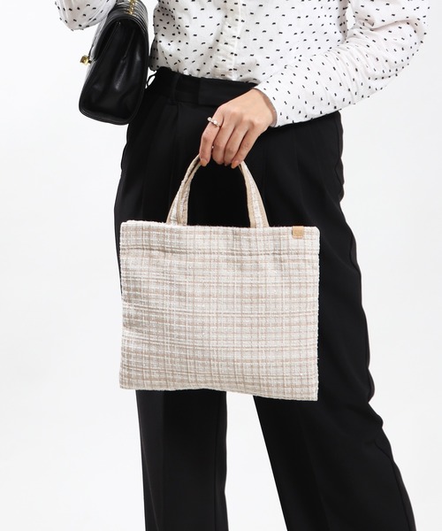 セール】ミニ ツイードバッグ お稽古バッグ レッスンバッグ（トート