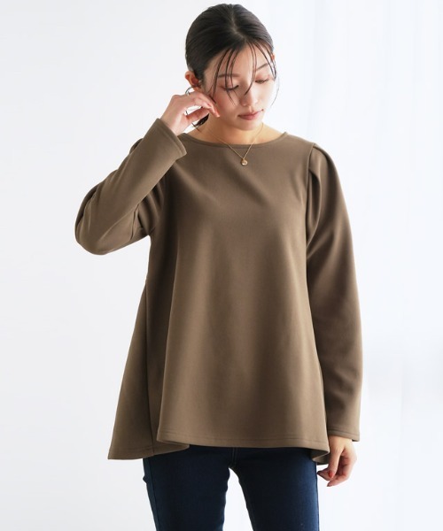 Pierrot(ピエロ)の「ペアスキンベロアバックフレアトップス(Tシャツ/カットソー・レディース・ブラック/ネイビー/ベージュ系その他/アイボリー・L/M)」の19枚目の写真