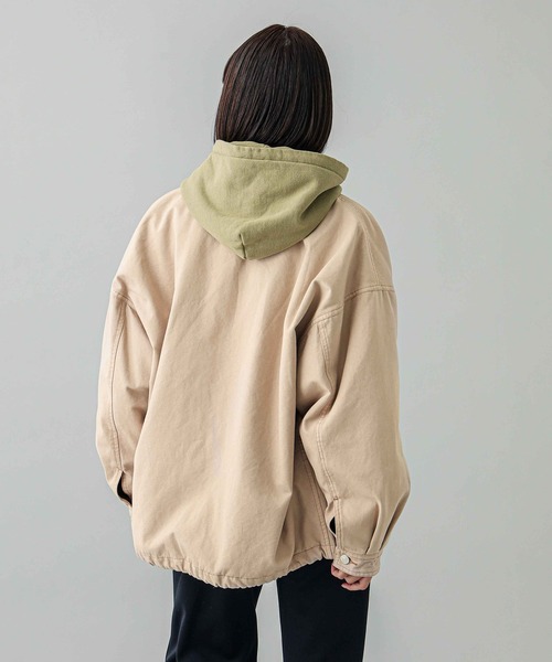 X-girl（エックスガール）の「CHEMICAL SYMBOL LOGO EMBROIDERY SWEAT HOODIE（パーカー・レディース・ブラック/アッシュ/オリーブ・XL/L/S/M）」の16枚目の写真