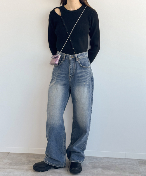 JOINT WORKS（ジョイントワークス）の「HOLE デニムパンツ（デニムパンツ・レディース・ブルー系その他・SMALL/MEDIUM）」の5枚目の写真