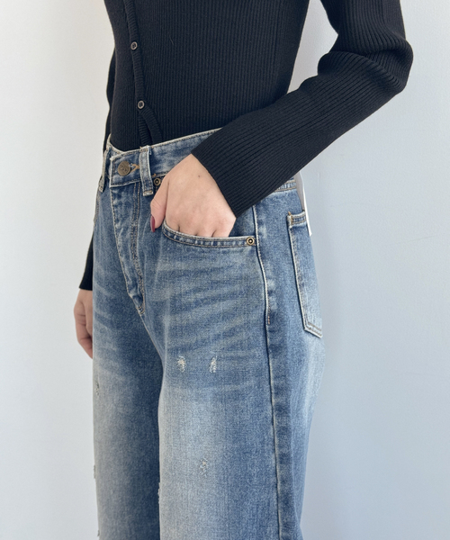 JOINT WORKS（ジョイントワークス）の「HOLE デニムパンツ（デニムパンツ・レディース・ブルー系その他・SMALL/MEDIUM）」の9枚目の写真