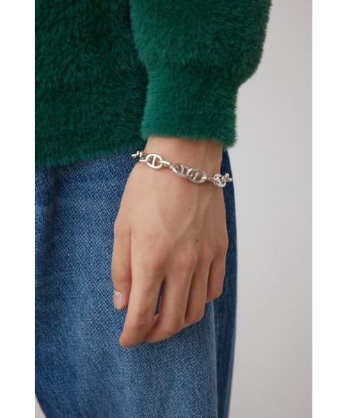 AZUL by moussy（アズールバイマウジー）の「ANCHOR CHAIN BRACELET（ブレスレット・メンズ・ブラック/シルバー・FREE）」の8枚目の写真