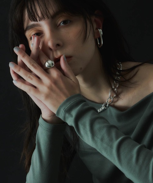 loni（ロニ）の「【金属アレルギー対応】Rhips random chain choker/リプスランダムチェーンチョーカー（チョーカー・レディース・シルバー/ゴールド・FREE）」の17枚目の写真