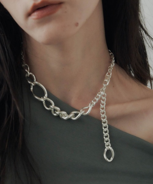 loni（ロニ）の「【金属アレルギー対応】Rhips random chain choker/リプスランダムチェーンチョーカー（チョーカー・レディース・シルバー/ゴールド・FREE）」の19枚目の写真