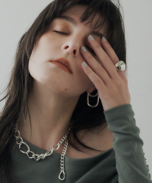 loni（ロニ）の「【金属アレルギー対応】Rhips random chain choker/リプスランダムチェーンチョーカー（チョーカー・レディース・シルバー/ゴールド・FREE）」の20枚目の写真