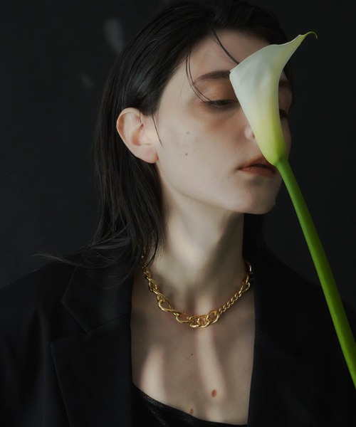 loni（ロニ）の「【金属アレルギー対応】Rhips random chain choker/リプスランダムチェーンチョーカー（チョーカー・レディース・シルバー/ゴールド・FREE）」の11枚目の写真