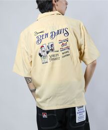 BEN DAVIS（ベンデイビス）の「【BEN DAVIS(ベンデイビス)】CUT HOUSE O/C SHIRT / 半袖シャツ オープンカラー ロゴ刺繍 オーバーサイズ ブランドロゴ フロント ルード（シャツ/ブラウス・メンズ）」