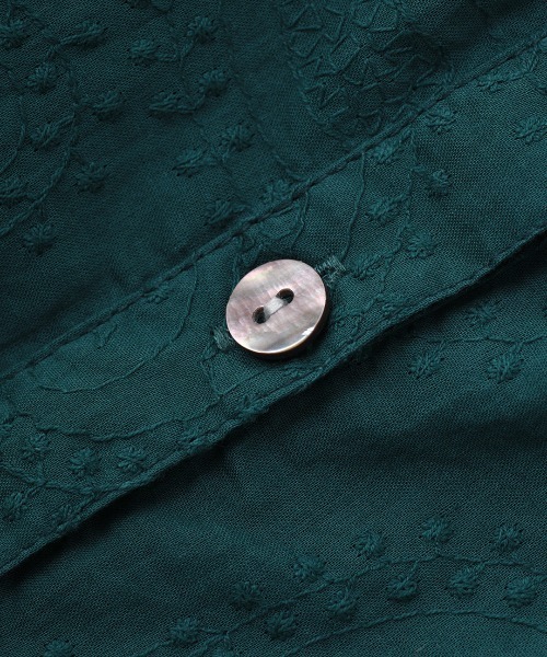 チチカカ(チチカカ)の「Rico ペイズリー総柄刺繍ワンピース(シャツワンピース・レディース・チャコールグレー/グリーン/ホワイト・FREE)」の19枚目の写真