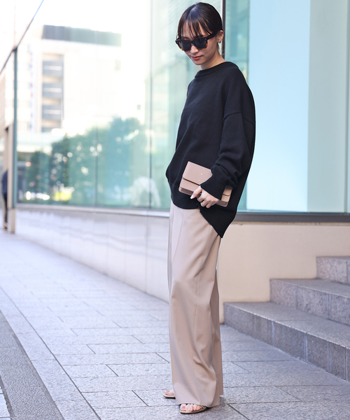 TOKYO BASIC LLサイズ サマーニット レディース vネック 綿