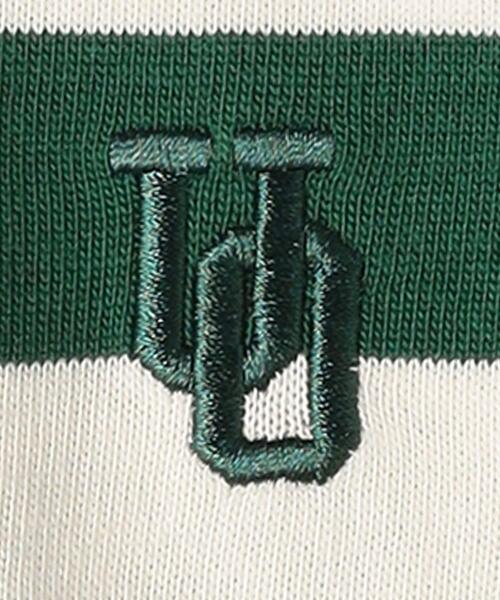 UNIVERSAL OVERALL(ユニバーサルオーバーオール)の「【別注】<UNIVERSAL OVERALL>TJ EX ボーダープルオーバー 100cm-130cm(Tシャツ/カットソー・キッズ・ダークグリーン/ブラック・S(120-130cm)/XS(100-110cm))」の11枚目の写真