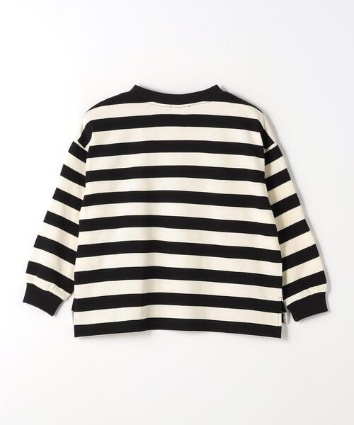 UNIVERSAL OVERALL(ユニバーサルオーバーオール)の「【別注】<UNIVERSAL OVERALL>TJ EX ボーダープルオーバー 100cm-130cm(Tシャツ/カットソー・キッズ・ダークグリーン/ブラック・S(120-130cm)/XS(100-110cm))」の8枚目の写真