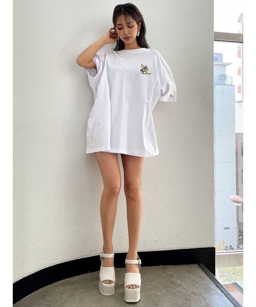 （What it isNt）ART BY MARKGONZALES（ワットイットイズント）の「GYDA×(What it isNt)ART BY MARK GONZALESBIG Tシャツ（Tシャツ/カットソー・レディース・ブラック/オフホワイト/ミント・FREE）」の21枚目の写真