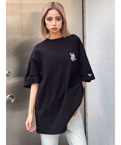 （What it isNt）ART BY MARKGONZALES（ワットイットイズント）の「GYDA×(What it isNt)ART BY MARK GONZALESBIG Tシャツ（Tシャツ/カットソー・レディース・ブラック/オフホワイト/ミント・FREE）」の15枚目の写真