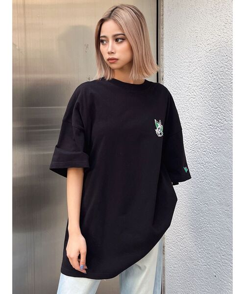 （What it isNt）ART BY MARKGONZALES（ワットイットイズント）の「GYDA×(What it isNt)ART BY MARK GONZALESBIG Tシャツ（Tシャツ/カットソー・レディース・ブラック/オフホワイト/ミント・FREE）」の12枚目の写真