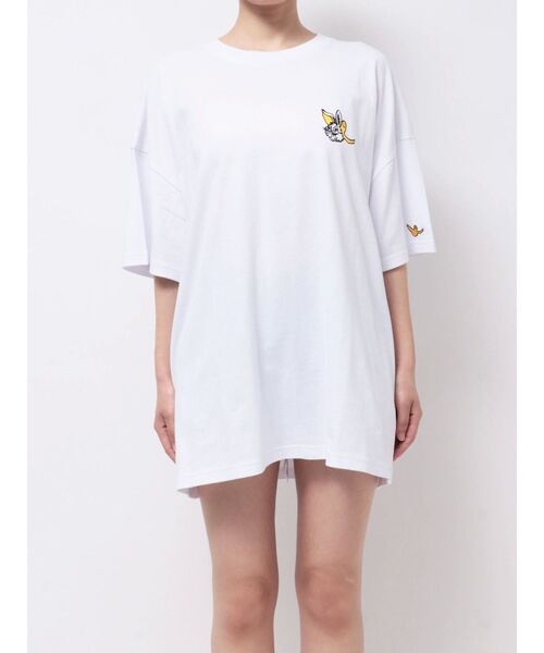 （What it isNt）ART BY MARKGONZALES（ワットイットイズント）の「GYDA×(What it isNt)ART BY MARK GONZALESBIG Tシャツ（Tシャツ/カットソー・レディース・ブラック/オフホワイト/ミント・FREE）」の10枚目の写真