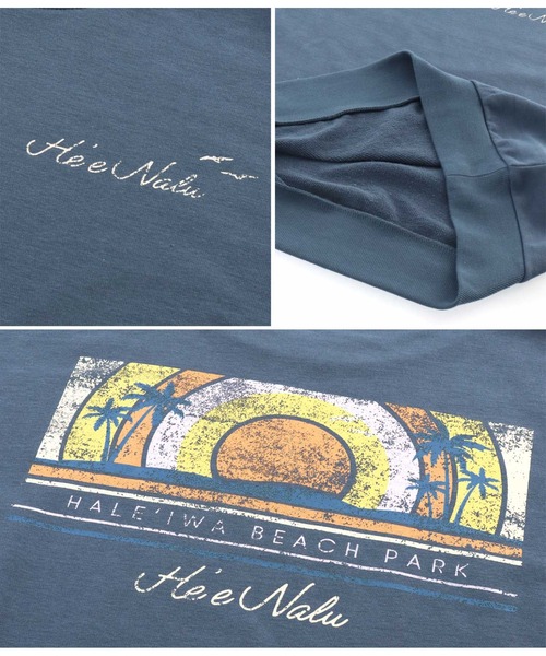 anap mimpi（アナップミンピ）の「レトロハワイプリント 裏毛 スウェット トレーナー（スウェット・レディース・オフホワイト/ネイビー/オレンジ・FREE）」の14枚目の写真