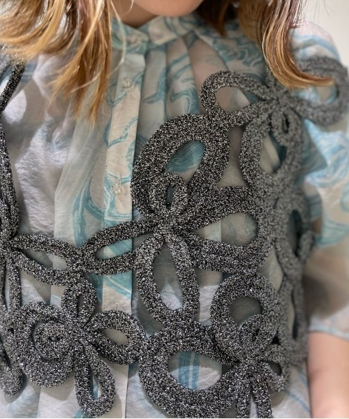 トップス RUMCHE Flower Bond Yarn Harness / silver トップス RUMCHE Flower Bond Yarn Harness / silver 好きに