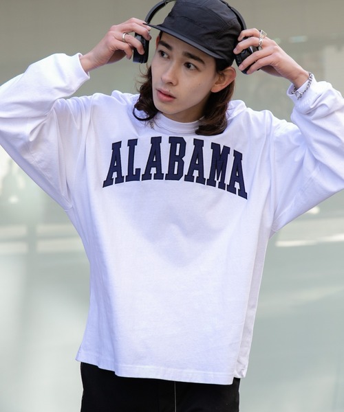 WEGO(ウィゴー)の「WEGO/アクセ付きグラフィックロンT(Tシャツ/カットソー・メンズ・ブラック/ホワイト/ブラック系その他/ホワイト系その他・LARGE/MEDIUM)」の2枚目の写真