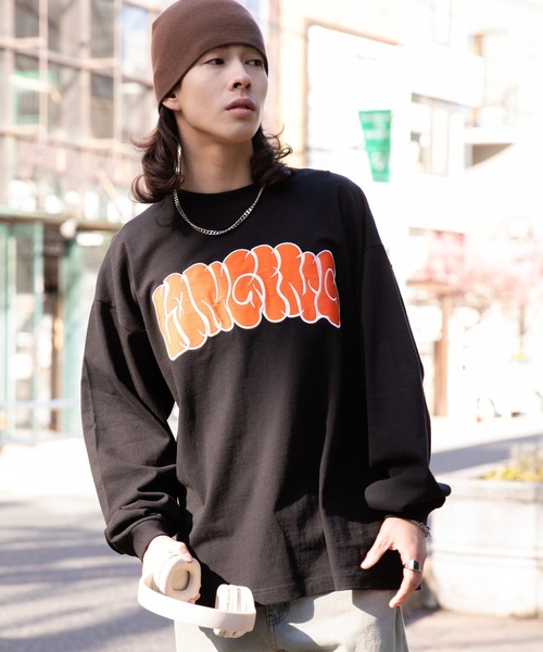 WEGO(ウィゴー)の「WEGO/アクセ付きグラフィックロンT(Tシャツ/カットソー・メンズ・ブラック/ホワイト/ブラック系その他/ホワイト系その他・LARGE/MEDIUM)」の14枚目の写真
