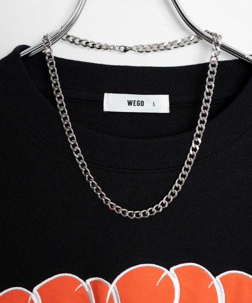 WEGO(ウィゴー)の「WEGO/アクセ付きグラフィックロンT(Tシャツ/カットソー・メンズ・ブラック/ホワイト/ブラック系その他/ホワイト系その他・LARGE/MEDIUM)」の20枚目の写真