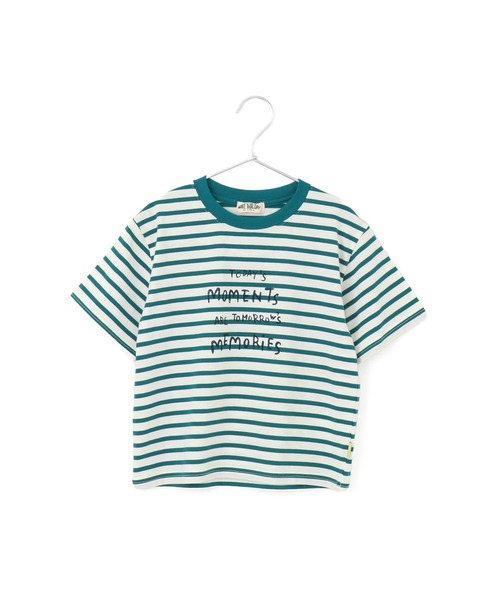 MAKE YOUR DAY（メイクユアデイ）の「ベーシックボーダーファミリー半袖Tシャツ■ママサイズ（Tシャツ/カットソー・レディース・イエロー/グレー/グリーン・FREE）」の9枚目の写真