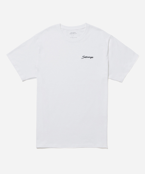 サタデーズニューヨークシティ　 ホワイト長袖ティーシャツ L Saturdays SURF NYC Tシャツ サタデーズ サーフ ニューヨーク