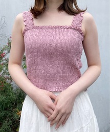 one way | シャーリングキャミ(タンクトップ)